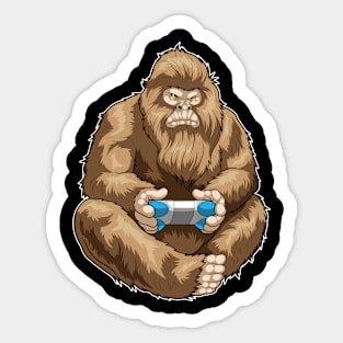 Bigfoot Halloween Gamer Sticker